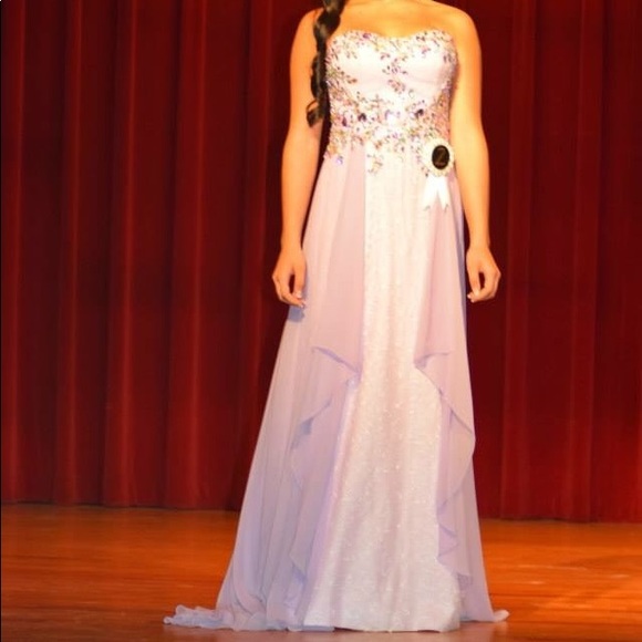 Purple prom / pageant dress - Picture 2 of 2